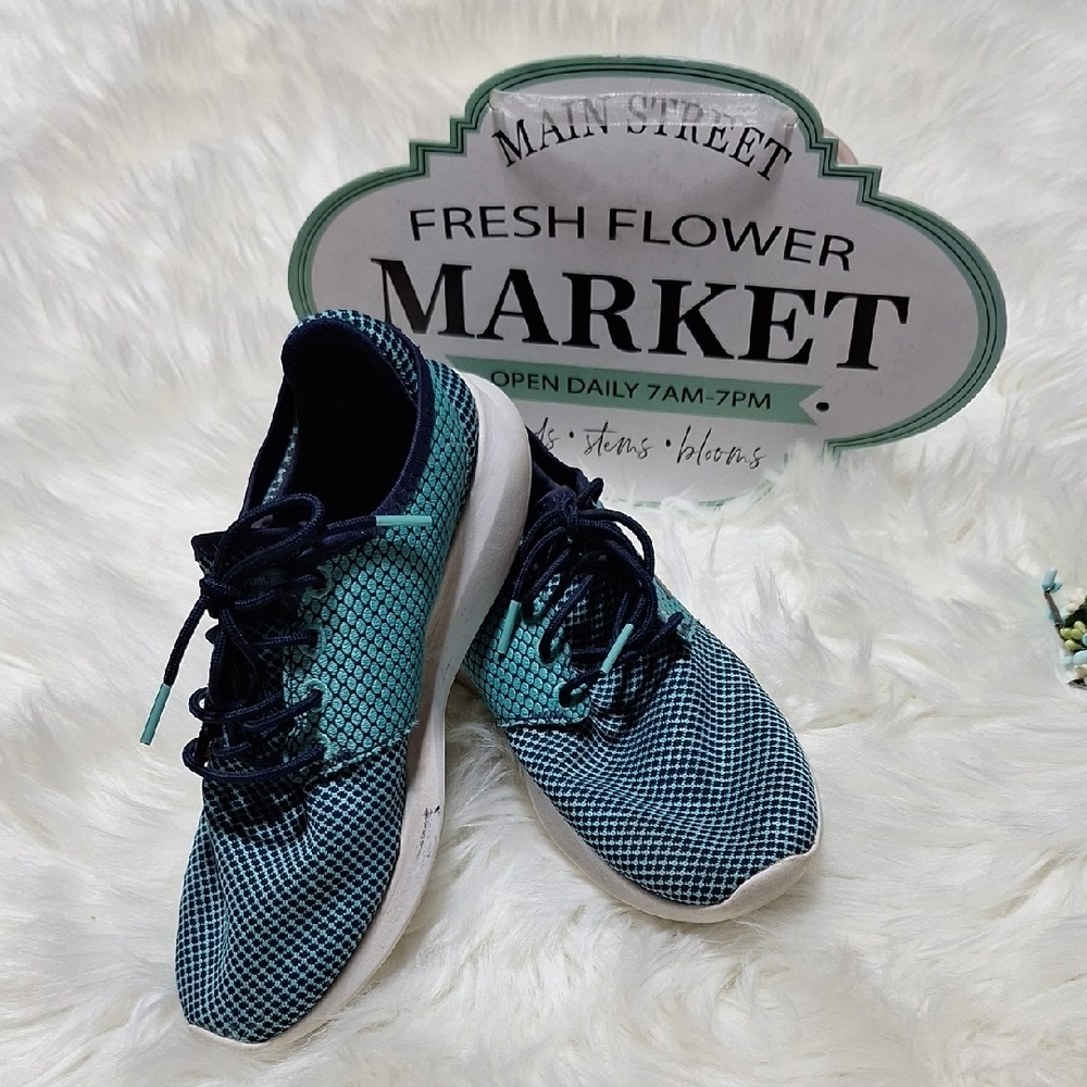 Aqua Blue and BlackNew Balance Athletic Sneakers